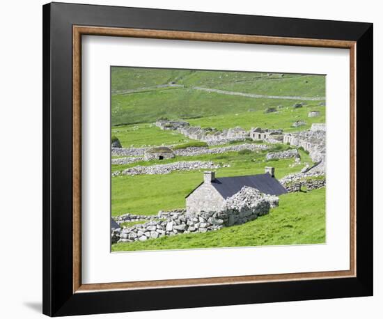 Scotland, St Kilda Islands, Hirta Island, Abandoned Settlement-Martin Zwick-Framed Photographic Print