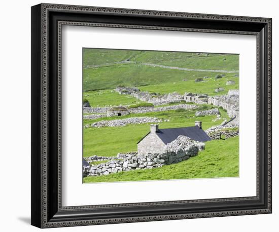 Scotland, St Kilda Islands, Hirta Island, Abandoned Settlement-Martin Zwick-Framed Photographic Print