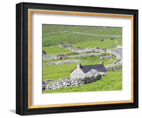 Scotland, St Kilda Islands, Hirta Island, Abandoned Settlement-Martin Zwick-Framed Photographic Print