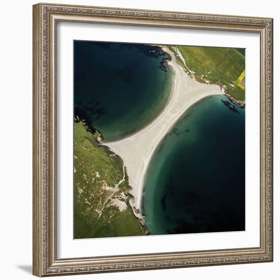 Scotland St Ninian's Tombolo-Adrian Warren-Framed Photographic Print