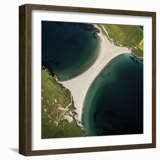 Scotland St Ninian's Tombolo-Adrian Warren-Framed Photographic Print