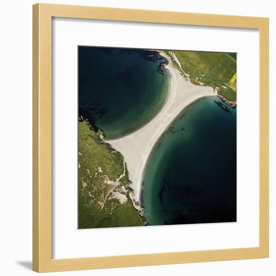 Scotland St Ninian's Tombolo-Adrian Warren-Framed Photographic Print