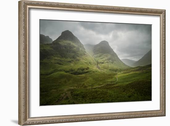 Scotland The Road To Glencoe By The Three Sisters-Philippe Manguin-Framed Photographic Print