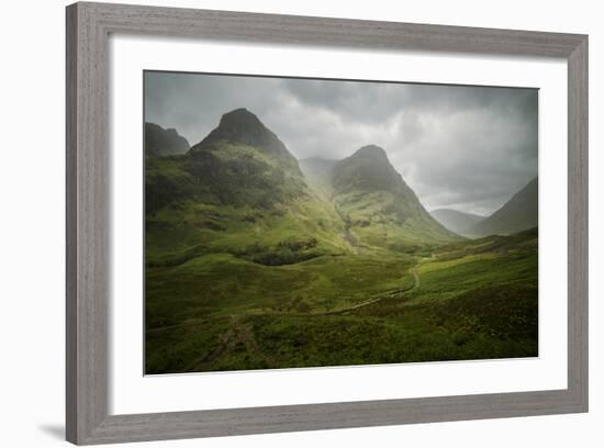 Scotland The Road To Glencoe By The Three Sisters-Philippe Manguin-Framed Photographic Print