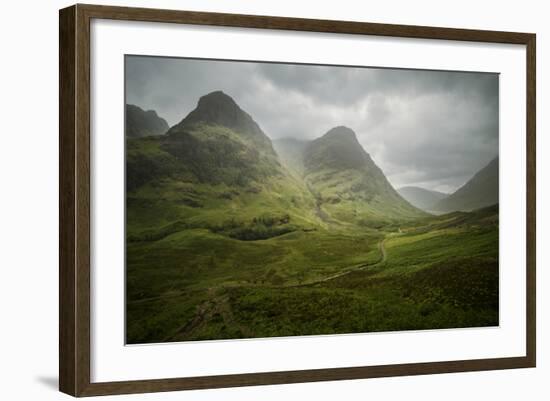 Scotland The Road To Glencoe By The Three Sisters-Philippe Manguin-Framed Photographic Print