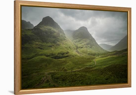 Scotland The Road To Glencoe By The Three Sisters-Philippe Manguin-Framed Premier Image Canvas