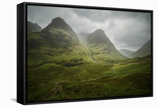 Scotland The Road To Glencoe By The Three Sisters-Philippe Manguin-Framed Premier Image Canvas