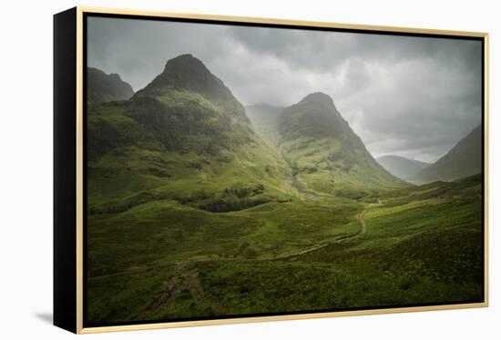 Scotland The Road To Glencoe By The Three Sisters-Philippe Manguin-Framed Premier Image Canvas