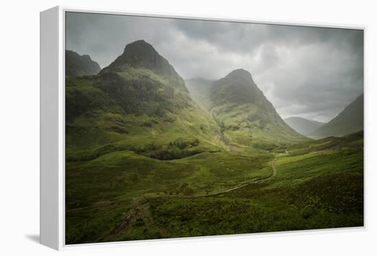 Scotland The Road To Glencoe By The Three Sisters-Philippe Manguin-Framed Premier Image Canvas