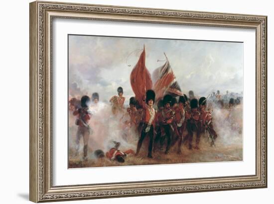 Scots Guards Saving the Colours at Alma, 1854, 1899-Lady Butler-Framed Giclee Print