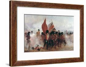 Scots Guards Saving the Colours at Alma, 1854, 1899-Lady Butler-Framed Giclee Print