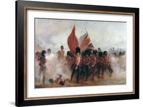 Scots Guards Saving the Colours at Alma, 1854, 1899-Lady Butler-Framed Giclee Print
