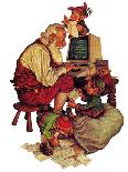 "Santa's Computer," December 1, 1982-Scott Gustafson-Framed Giclee Print