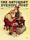 "Santa and the Robot," Saturday Evening Post Cover, December 1, 1983-Scott Gustafson-Giclee Print