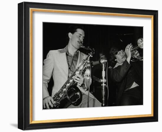 Scott Hamilton and Warren Vache Playing Live at the Pizza Express, London, 1979-Denis Williams-Framed Photographic Print