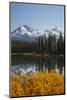 Scott Lake with Sister Mts, Willamette National Forest Oregon, USA-Jamie & Judy Wild-Mounted Photographic Print