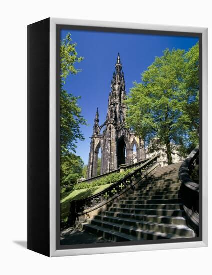 Scott Monument, Edinburgh, Lothian, Scotland, United Kingdom-Peter Scholey-Framed Premier Image Canvas