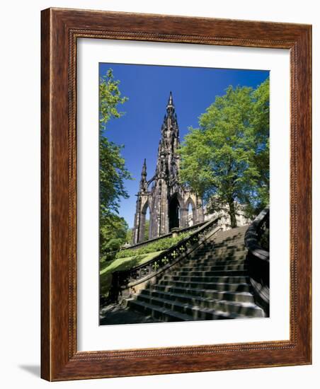 Scott Monument, Edinburgh, Lothian, Scotland, United Kingdom-Peter Scholey-Framed Photographic Print