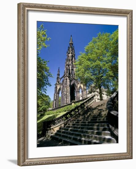 Scott Monument, Edinburgh, Lothian, Scotland, United Kingdom-Peter Scholey-Framed Photographic Print