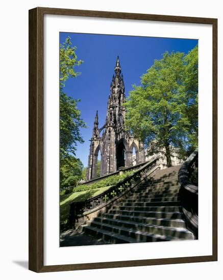 Scott Monument, Edinburgh, Lothian, Scotland, United Kingdom-Peter Scholey-Framed Photographic Print