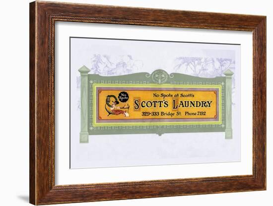 Scott's Laundry-null-Framed Art Print