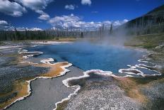 View of Hot Springs at Yellowstone National Park, Wyoming, USA-Scott T^ Smith-Photographic Print