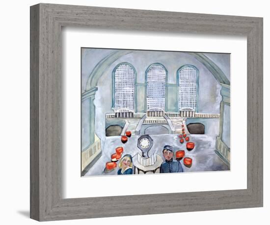 Scottie and Jack Grand Central Time-Zelda Fitzgerald-Framed Art Print