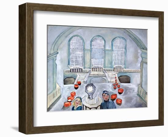 Scottie and Jack Grand Central Time-Zelda Fitzgerald-Framed Art Print