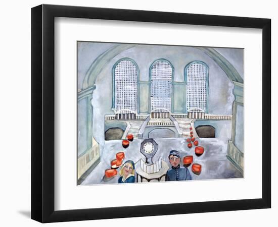 Scottie and Jack Grand Central Time-Zelda Fitzgerald-Framed Art Print