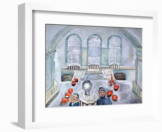 Scottie and Jack Grand Central Time-Zelda Fitzgerald-Framed Art Print