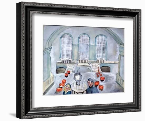 Scottie and Jack Grand Central Time-Zelda Fitzgerald-Framed Art Print