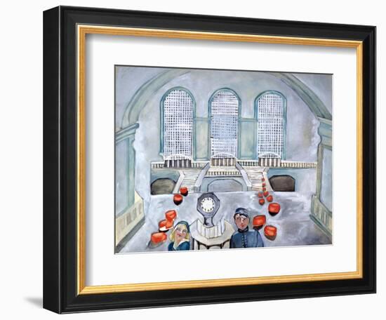 Scottie and Jack Grand Central Time-Zelda Fitzgerald-Framed Art Print