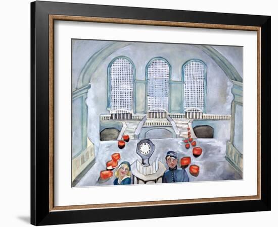 Scottie and Jack Grand Central Time-Zelda Fitzgerald-Framed Art Print