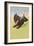 Scottie Dog with Bat-null-Framed Art Print