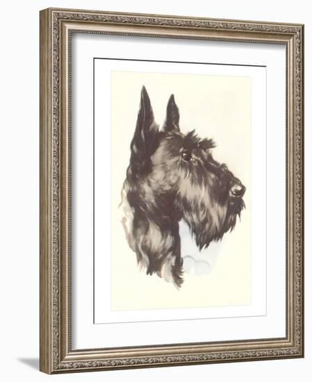 Scottie Dog-null-Framed Art Print