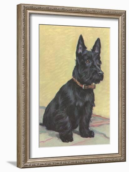 Scottie Dog-null-Framed Art Print