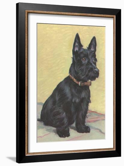 Scottie Dog-null-Framed Art Print