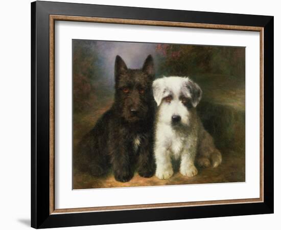 Scottish and a Sealyham Terrier-Lilian Cheviot-Framed Giclee Print