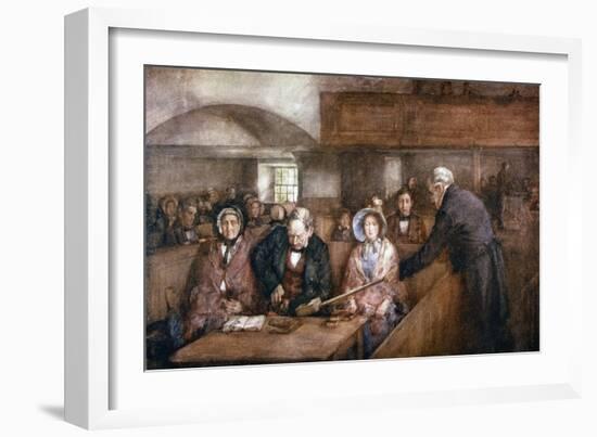 Scottish Churchgoing 19C-Henry W Kerr-Framed Art Print