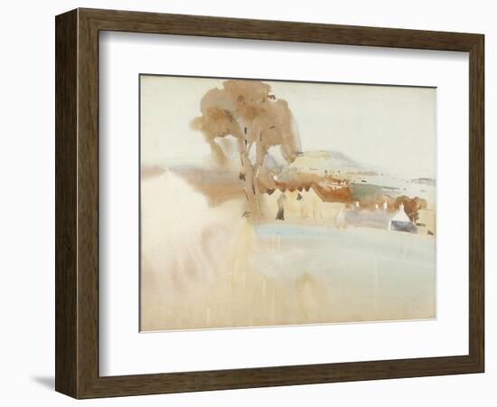 Scottish Farm by an Estuary-Arthur Melville-Framed Giclee Print