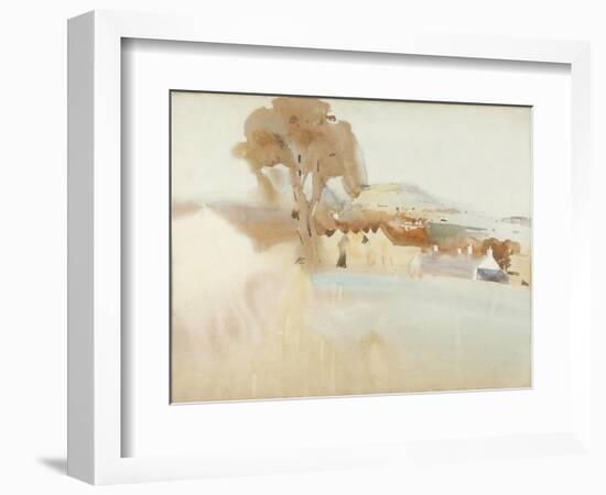 Scottish Farm by an Estuary-Arthur Melville-Framed Giclee Print