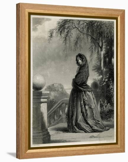 Scottish Girl 1840S-JC Armytage-Framed Stretched Canvas