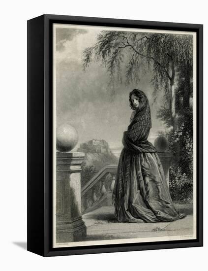 Scottish Girl 1840S-JC Armytage-Framed Stretched Canvas