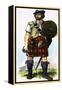 Scottish Highlander of the 1745 Jacobite Uprising-Dan Escott-Framed Premier Image Canvas