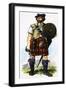Scottish Highlander of the 1745 Jacobite Uprising-Dan Escott-Framed Giclee Print
