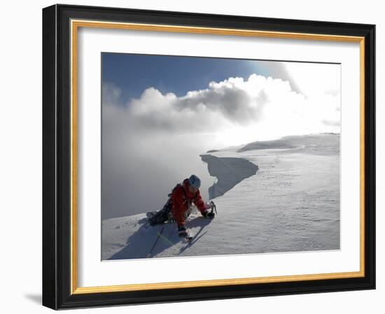 Scottish Highlands, Glencoe, Ice Climbing on the Cliffs of Aonach Mor, Scotland-Paul Harris-Framed Photographic Print