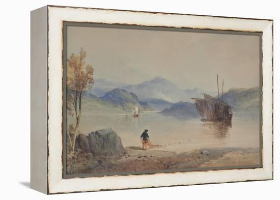 Scottish Loch, 1841 (Watercolour)-Thomas Miles Richardson-Framed Premier Image Canvas