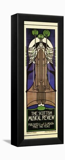 Scottish Musical Review-Charles Rennie Mackintosh-Framed Stretched Canvas