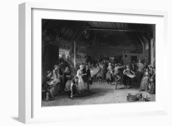 Scottish Penny Wedding-David Wilkie-Framed Art Print