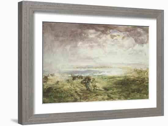 Scottish Shore, 19th Century-William Mactaggart-Framed Giclee Print